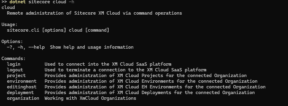 Sitecore CLI commands